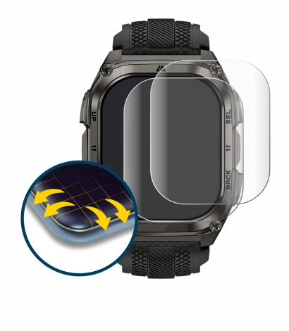 Abbildung des Geräts Kospet Tank M4 mit einer Vielzahl des Displayschutzes.