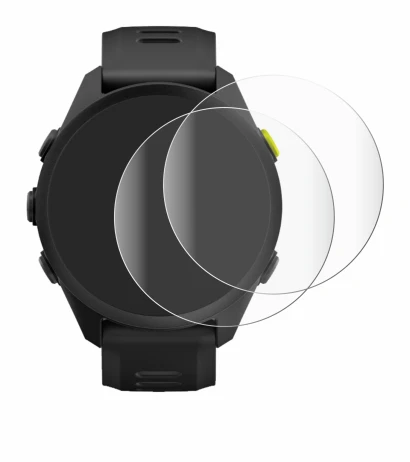 Abbildung des Geräts Garmin Forerunner 70 mit einer Vielzahl des Displayschutzes.