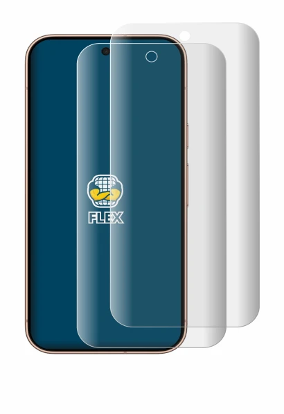 Abbildung des Geräts Google Pixel 11 Pro mit einer Vielzahl des Displayschutzes.