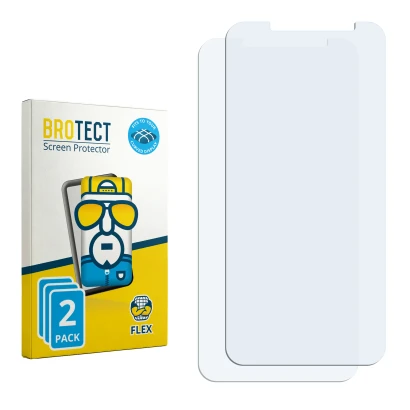 Vorderseite einer Produktverpackung mit dem Markenlogo BROTECT. Daneben ist der zugehörige Displayschutz.
