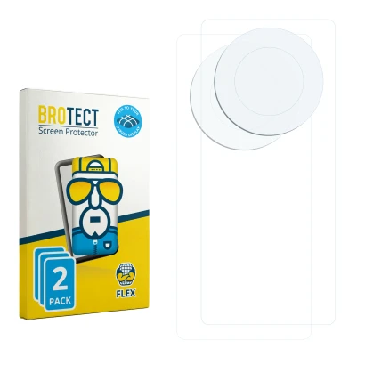 Vorderseite einer Produktverpackung mit dem Markenlogo BROTECT. Daneben ist der zugehörige Displayschutz.