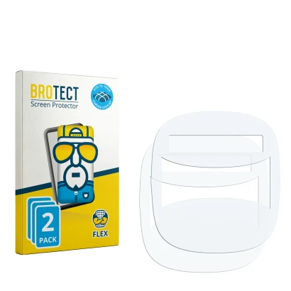 Vorderseite einer Produktverpackung mit dem Markenlogo BROTECT. Daneben ist der zugehörige Displayschutz.