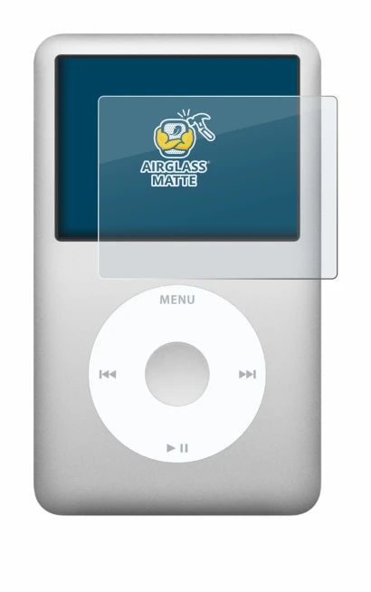 Abbildung des Geräts Apple iPod classic 160 GB (7. Gen.) mit einer Vielzahl des Displayschutzes.