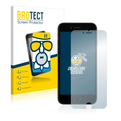 Vorderseite einer Produktverpackung mit dem Markenlogo BROTECT. Daneben ist das Gerät Apple iPhone 6 Plus mit dem zugehörigen 