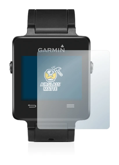 Abbildung des Geräts Garmin vivoactive mit einer Vielzahl des Displayschutzes.