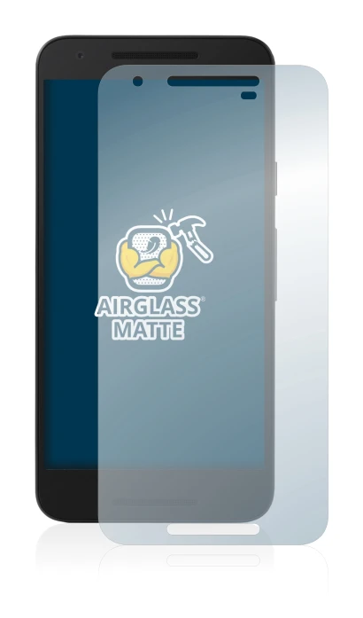 Abbildung des Geräts LG Nexus 5X mit einer Vielzahl des Displayschutzes.