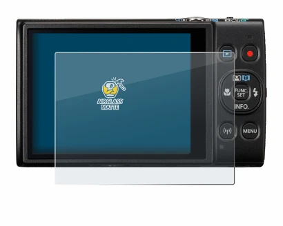 Abbildung des Geräts Canon Digital Ixus 285 hs mit einer Vielzahl des Displayschutzes.