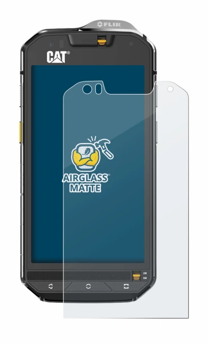 Abbildung des Geräts Caterpillar Cat S60 mit einer Vielzahl des Displayschutzes.
