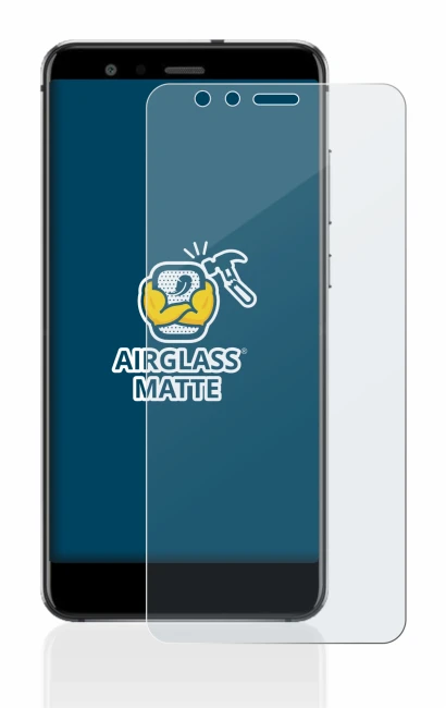 Abbildung des Geräts Huawei P10 Lite mit einer Vielzahl des Displayschutzes.