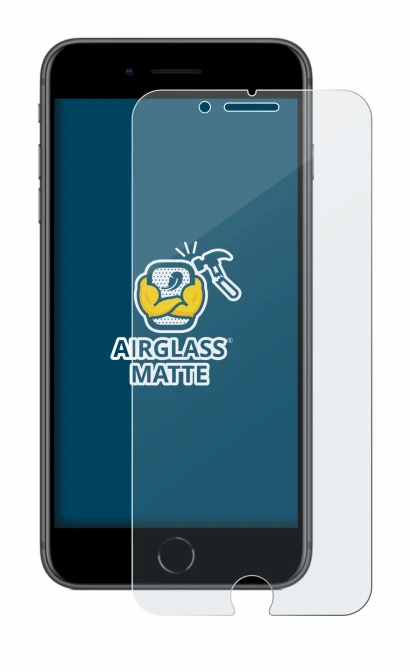 Abbildung des Geräts Apple iPhone 8 Plus mit einer Vielzahl des Displayschutzes.