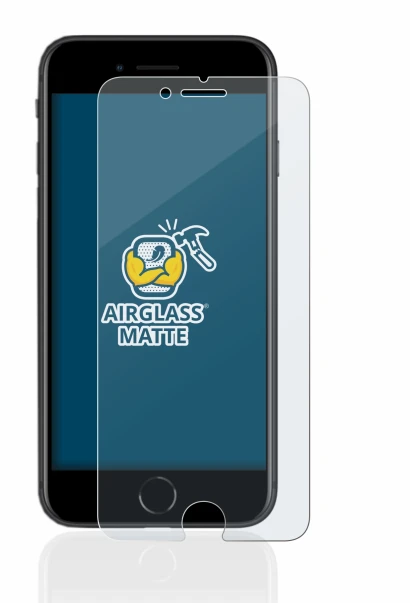 Abbildung des Geräts Apple iPhone SE 2 2020 mit einer Vielzahl des Displayschutzes.