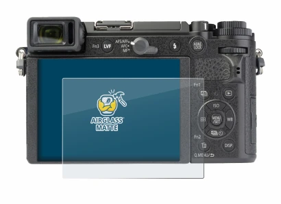 Abbildung des Geräts Panasonic Lumix DC-GX9 mit einer Vielzahl des Displayschutzes.