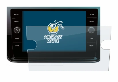 Abbildung des Geräts Volkswagen Polo 2018 Composition Media 8" 2017 mit einer Vielzahl des Displayschutzes.