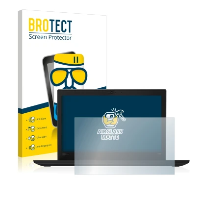 Vorderseite einer Produktverpackung mit dem Markenlogo BROTECT. Daneben ist das Gerät Lenovo Thinkpad X280 mit dem zugehörigen