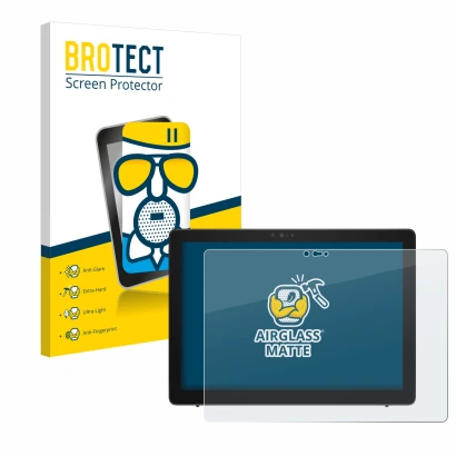 Vorderseite einer Produktverpackung mit dem Markenlogo BROTECT. Daneben ist das Gerät Dell Latitude 7200 2-in-1 mit dem zugehö