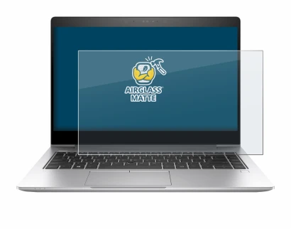 Abbildung des Geräts HP EliteBook 840 G6 mit einer Vielzahl des Displayschutzes.