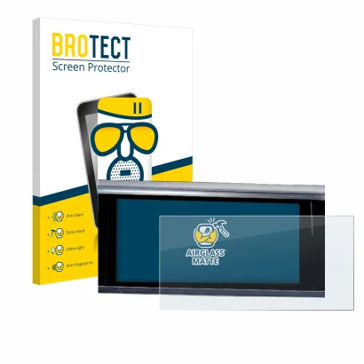 Vorderseite einer Produktverpackung mit dem Markenlogo BROTECT. Daneben ist das Gerät Audi A6 2018 MMI Navigation Plus 10.1" 2