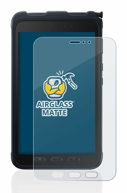 Abbildung des Geräts Samsung Galaxy Tab Active 3 mit einer Vielzahl des Displayschutzes.