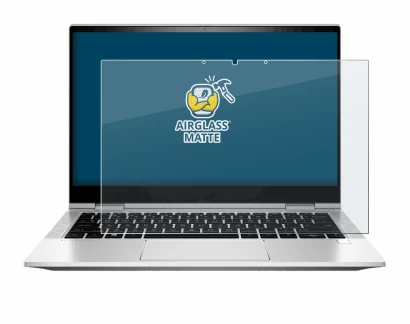 Abbildung des Geräts HP EliteBook x360 830 G8 mit einer Vielzahl des Displayschutzes.