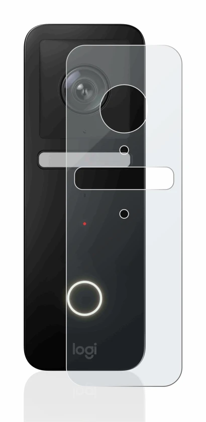 Abbildung des Geräts Logitech Circle View Doorbell mit einer Vielzahl des Displayschutzes.
