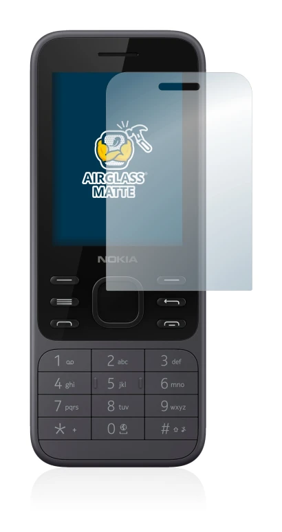 Abbildung des Geräts Nokia 6300 2020 mit einer Vielzahl des Displayschutzes.