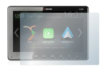 Abbildung des Geräts Zenec Z-N965 mit einer Vielzahl des Displayschutzes.