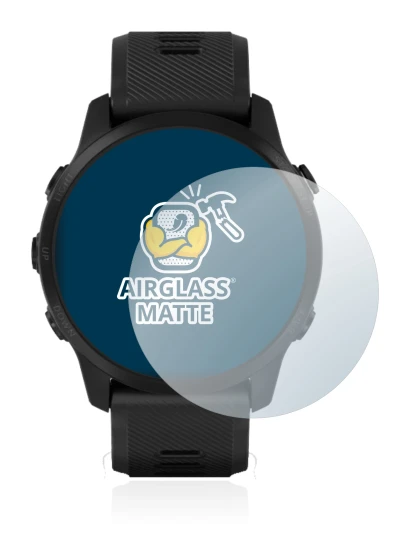 Abbildung des Geräts Garmin Forerunner 945 LTE mit einer Vielzahl des Displayschutzes.