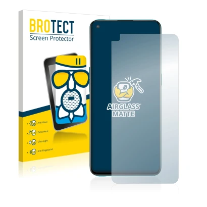 Vorderseite einer Produktverpackung mit dem Markenlogo BROTECT. Daneben ist das Gerät OnePlus Nord CE 5G mit dem zugehörigen D