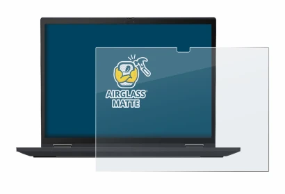 Abbildung des Geräts Lenovo ThinkPad X13 Yoga Gen 2 mit einer Vielzahl des Displayschutzes.