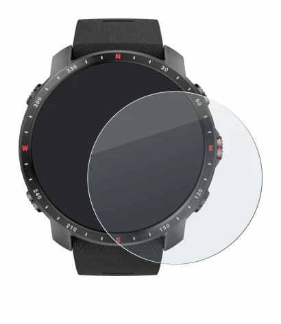 Abbildung des Geräts Polar Grit X Pro mit einer Vielzahl des Displayschutzes.