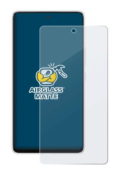 Abbildung des Geräts Samsung Galaxy A53 5G mit einer Vielzahl des Displayschutzes.