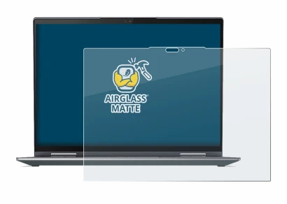 Abbildung des Geräts Lenovo ThinkPad X1 Yoga Gen 7 mit einer Vielzahl des Displayschutzes.