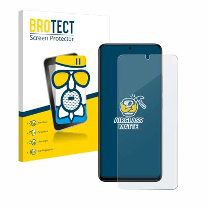 Vorderseite einer Produktverpackung mit dem Markenlogo BROTECT. Daneben ist das Gerät Xiaomi Redmi Note 11 Pro+ 5G mit dem zug