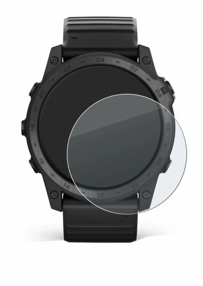 Abbildung des Geräts Garmin Tactix 7 Pro mit einer Vielzahl des Displayschutzes.