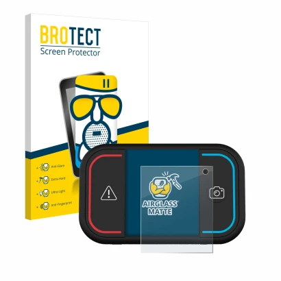 Vorderseite einer Produktverpackung mit dem Markenlogo BROTECT. Daneben ist das Gerät Saphe Drive Mini mit dem zugehörigen Dis