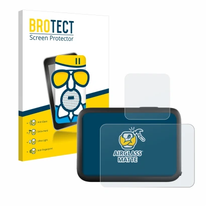 Vorderseite einer Produktverpackung mit dem Markenlogo BROTECT. Daneben ist das Gerät GoPro Hero 11 Black mit dem zugehörigen 