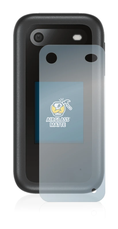 Abbildung des Geräts Nokia 2660 Flip (Rückseite) mit einer Vielzahl des Displayschutzes.