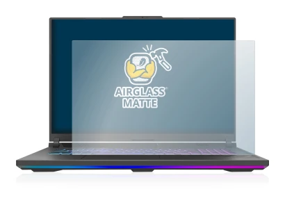 Abbildung des Geräts ASUS ROG Strix G18 G814 2023 mit einer Vielzahl des Displayschutzes.