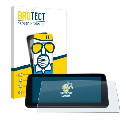 Vorderseite einer Produktverpackung mit dem Markenlogo BROTECT. Daneben ist das Gerät BMW 5 G30/G31 2017-2019 mit dem zugehöri