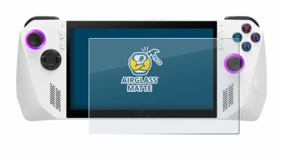 Abbildung des Geräts ASUS ROG Ally (2023) RC71L mit einer Vielzahl des Displayschutzes.