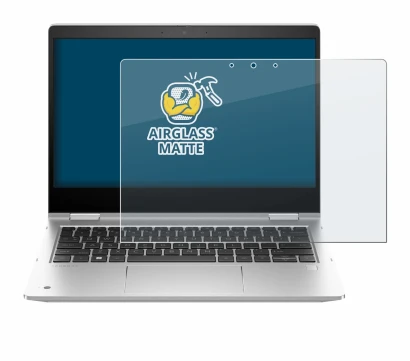 Abbildung des Geräts HP ProBook x360 435 G10 mit einer Vielzahl des Displayschutzes.