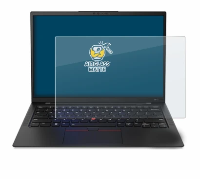 Abbildung des Geräts Lenovo ThinkPad X1 Carbon 14" Gen 11 mit einer Vielzahl des Displayschutzes.