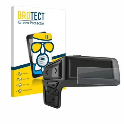 Vorderseite einer Produktverpackung mit dem Markenlogo BROTECT. Daneben ist das Gerät Bosch Purion 200 mit dem zugehörigen Dis