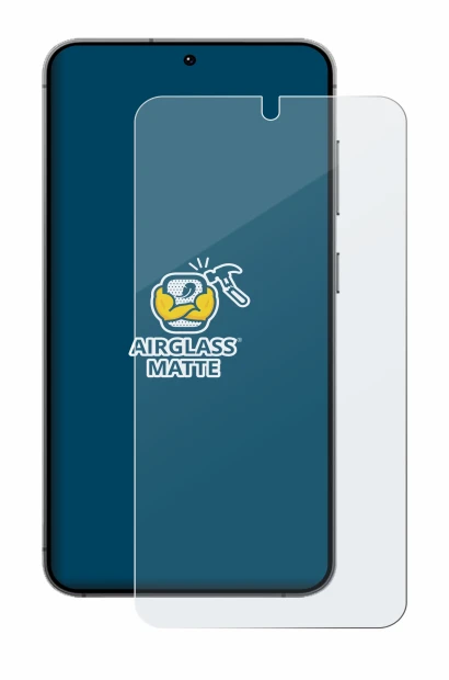 Abbildung des Geräts Samsung Galaxy S24 mit einer Vielzahl des Displayschutzes.