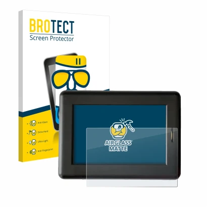 Vorderseite einer Produktverpackung mit dem Markenlogo BROTECT. Daneben ist das Gerät XC Tracer Maxx II mit dem zugehörigen Di