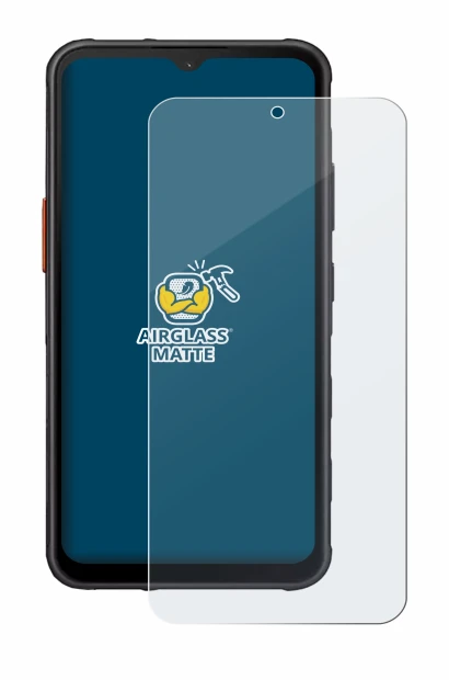 Abbildung des Geräts Samsung Galaxy XCover 7 mit einer Vielzahl des Displayschutzes.