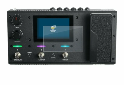 Abbildung des Geräts Headrush MX5 mit einer Vielzahl des Displayschutzes.