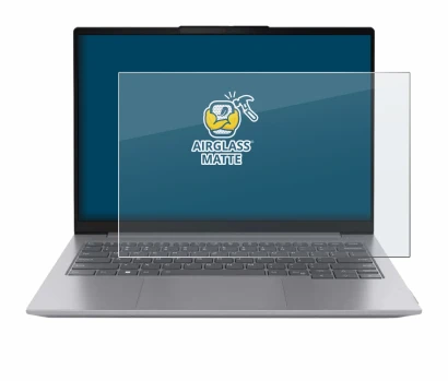 Abbildung des Geräts Lenovo ThinkBook 16 Gen 6 mit einer Vielzahl des Displayschutzes.