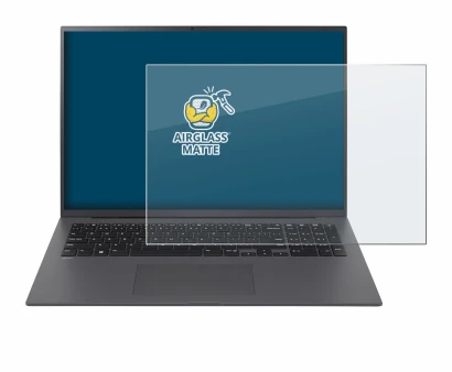 Abbildung des Geräts LG gram 17" 2024 mit einer Vielzahl des Displayschutzes.