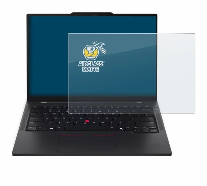 Abbildung des Geräts Lenovo ThinkPad T14s Gen 6 mit einer Vielzahl des Displayschutzes.